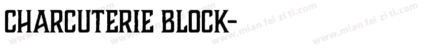Charcuterie Block字体转换